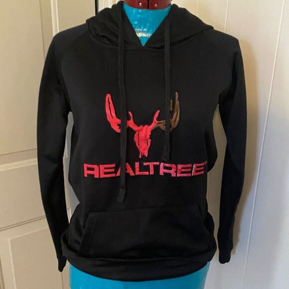 Realtree Pink Multicolor Camo Hoodie Women Size M - Picture 1 of 8